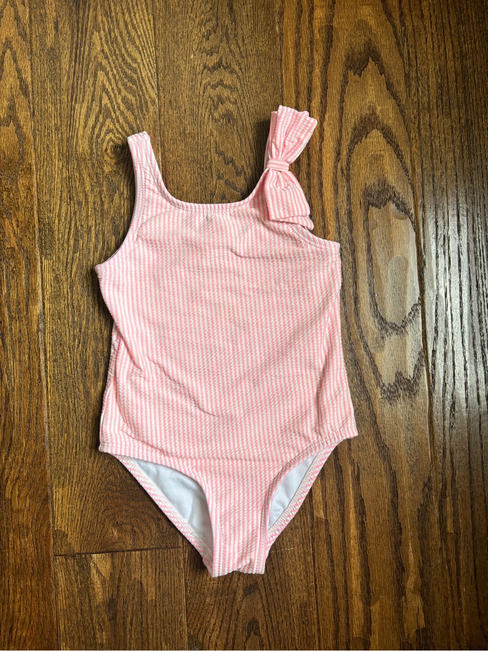 Cat & Jack Light Pink One-Piece Swimsuit with Shoulder Knot